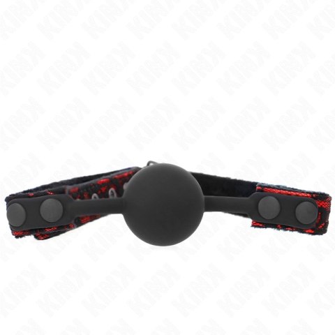 KINK Scandal silikonowa kulka do restrykcji 4 cm czarna, model Gag 1