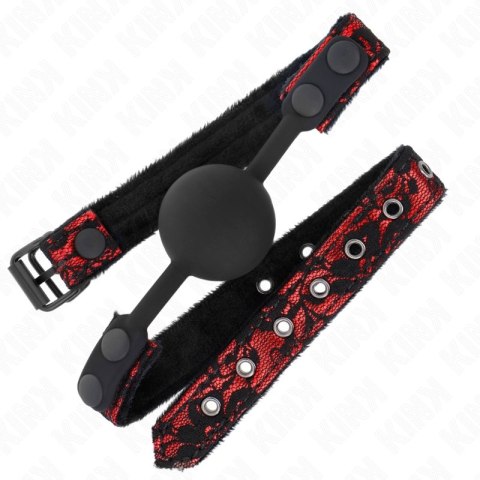 KINK Scandal silikonowa kulka do restrykcji 4 cm czarna, model Gag 1