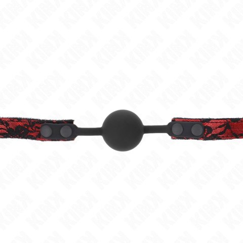 KINK Scandal silikonowa kulka do restrykcji 4 cm czarna, model Gag 1