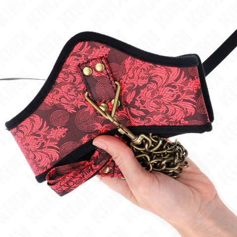 KINK Skandalowy Naszyjnik z Koronkowym Paskiem 75 cm czarny