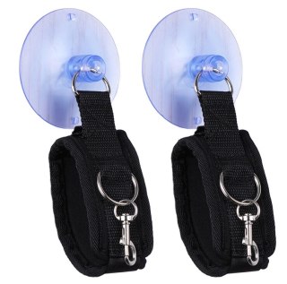 Ohmama Fetish - Uniwersalne mankiety na nadgarstki z przyssawką, regulowane