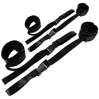 Ohmama Kajdanki Nylonowe na Rzepy Regulowane 55 cm Czarne