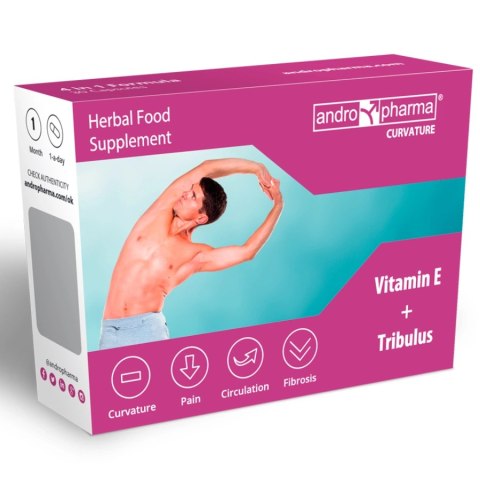 Andropharma Curvature 30 kapsułek - Suplement wspierający elastyczność