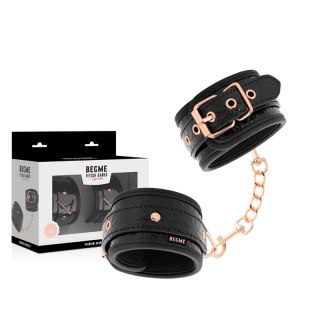 BEGME Kajdanki Premium Black Edition neoprenowa wyściołka regulowane