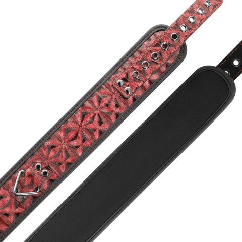 BEGME Premium Collar Red Edition z wegańskiej skory i neoprenu