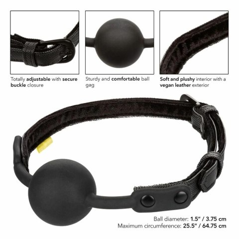 CalExotics Boundless Ball Gag silikonowy, regulowany, wegańska skora