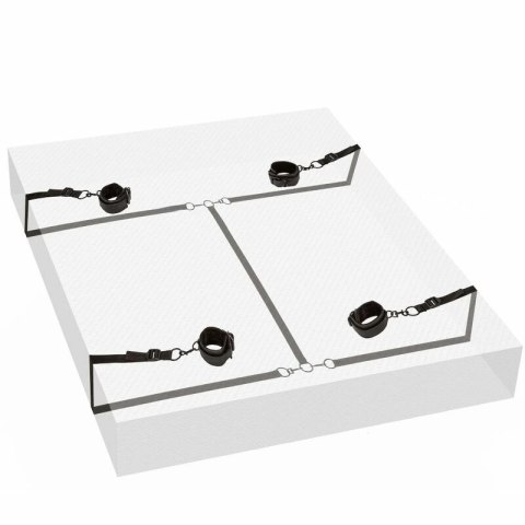 CalExotics Boundless Red - System przytrzymujący z mankietami Eco, uniwersalny