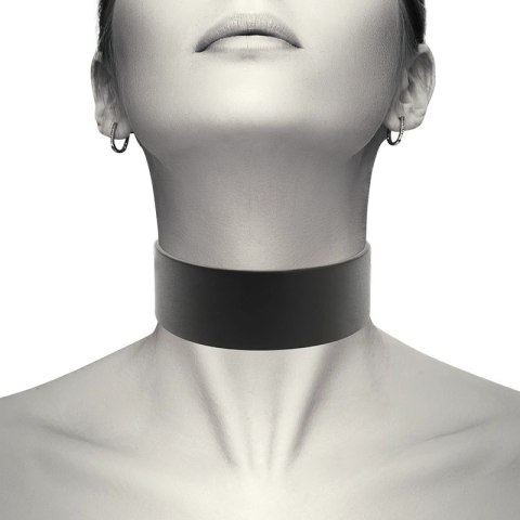 Coquette Chic Desire Choker z wegańskiej skory, regulowany, czarny