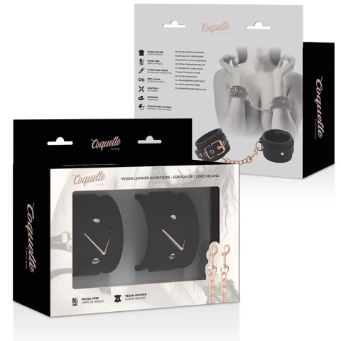 Coquette Chic Desire Fantasy - Kajdanki z wegańskiej skory neoprenowe, regulowane