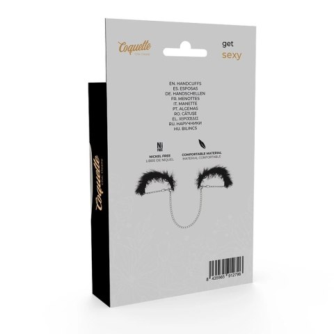 Coquette Chic Desire Kajdanki Fetish Deluxe - Metalowe, Eleganckie, Niklowane