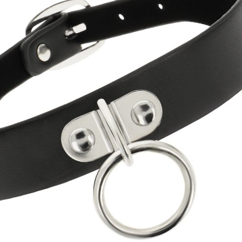 Coquette Chic Desire naszyjnik skora wegańska regulowany 43 cm czarny