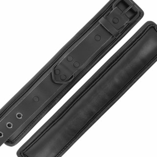 Darkness skorzane kajdanki regulowane czarne na ręce i kostki