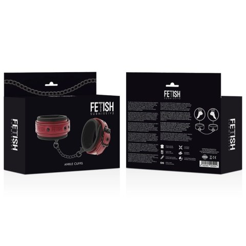 Fetish Submissive Dark Room - wegańskie kajdanki na kostki z neoprenem