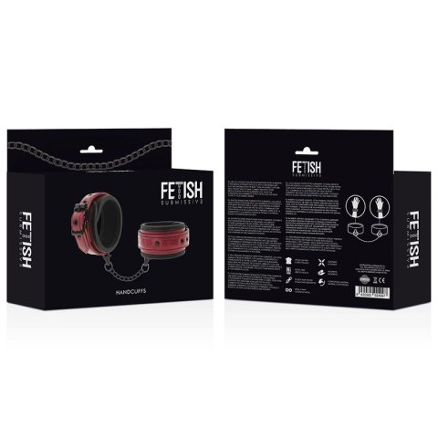 Fetish Submissive Dark Room - wegańskie kajdanki z neoprenową podszewką