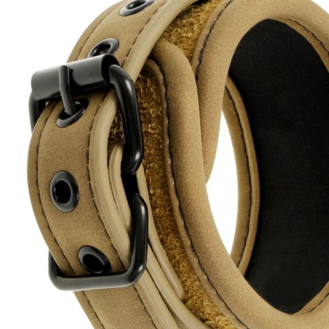 Fetish Submissive Origin kajdanki z wegańskiej skory neoprenowe czarne