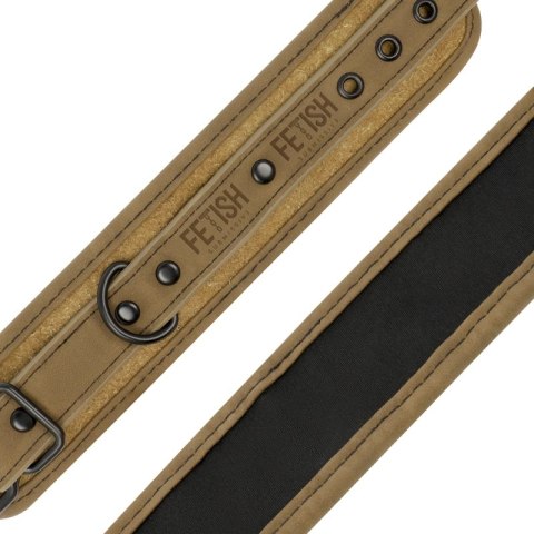 Fetish Submissive Origin kajdanki z wegańskiej skory neoprenowe czarne