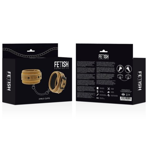 Fetish Submissive Origin neoprenowe mankiety na kostki, wegańska skora