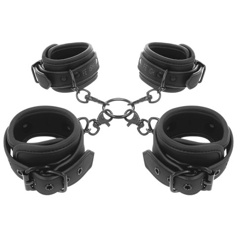 Fetish Submissive - Zestaw mankietow neoprenowych na ręce i kostki