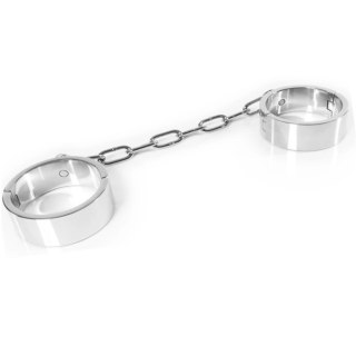 Metal Hard - stalowe kajdanki na kostki z kluczem imbusowym, 9,4 cm