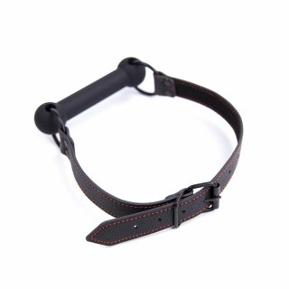 Ohmama Fetish - Kostek z kością, pasek regulowany PU, biały