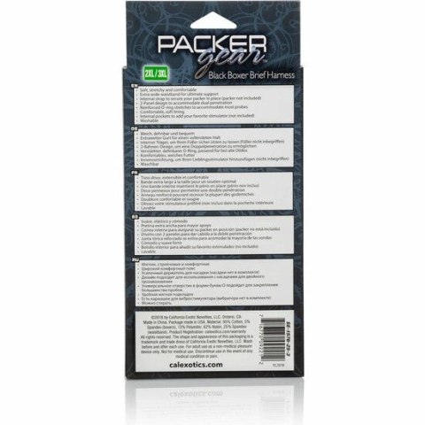 CalExotics Packer Gear Boxer Harness Czarna - Komfortowa uprząż bokserska