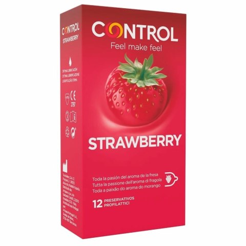 Control Originals Adapta Truskawkowy 12 szt. prezerwatywy anatomiczne
