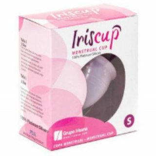 IrisCup S Rożowy kubek menstruacyjny + torba do sterylizacji