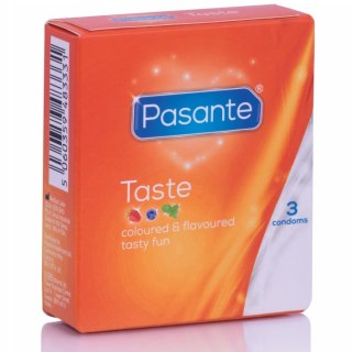 Pasante Taste Mix Kolorowe Prezerwatywy Smakowe 3 sztuki
