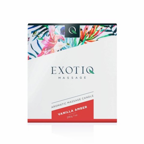 Exotiq Świeca do Masażu Vanilla Amber 200g - Relaksujący Olejek