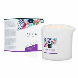 Exotiq Świeca do Masażu Violet Rose 200g - Relaksujący Zapach Kwiatowy