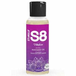 S8 Vitalize Olejek do Masażu Limonkowy 125ml - Jojoba, Migdał, Sezam