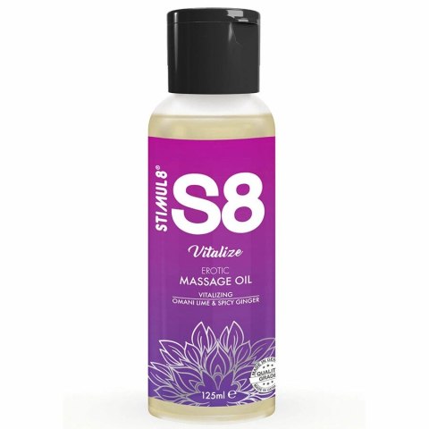 S8 Vitalize Olejek do Masażu Limonkowy 125ml - Jojoba, Migdał, Sezam