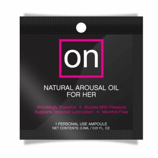 Sensuva ON Arousal Oil for Her Original Saszetka 0,3 ml - Formuła Roślinna