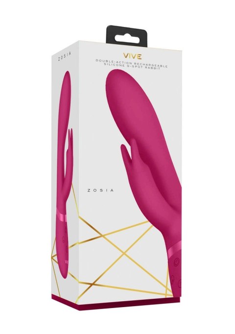 Vive Zosia - Klasyczny model punkt G z podwojną końcowką, fioletowy