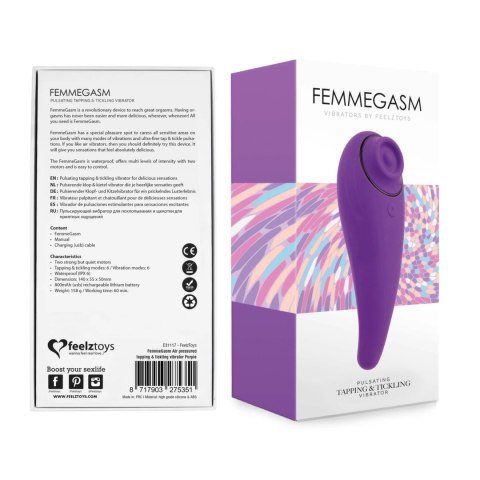 FeelzToys FemmeGasm Fioletowy - Wibrujący Stymulator Punktowy IPX6