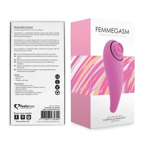 FeelzToys FemmeGasm model rożowy - stymulator punktowy, wodoodporny