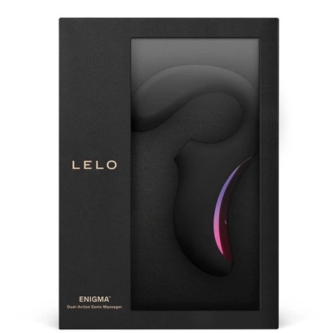LELO Enigma Black - hybrydowy stymulator soniczny, 8 trybow, silikon