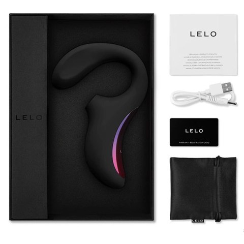 LELO Enigma Black - hybrydowy stymulator soniczny, 8 trybow, silikon