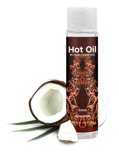 NUEI Hot Oil Kokosowy Rozgrzewający Olejek do Masażu 100ml Vegan