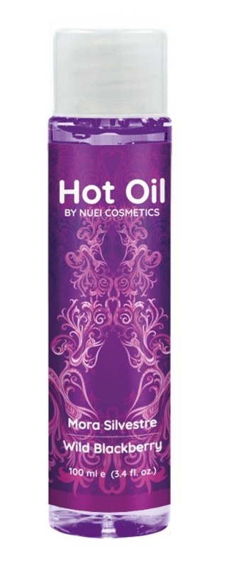 NUEI Hot Oil Wild Blackberry - Olejek do masażu, rozgrzewający, 100 ml
