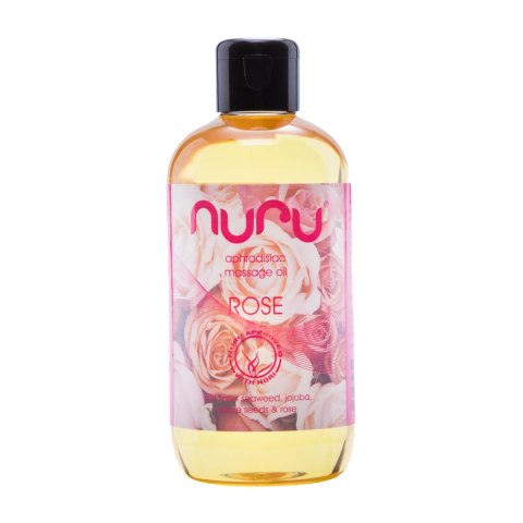 Nuru Massage Oil Rose 250ml - Olejek do masażu z ekstraktem z roży