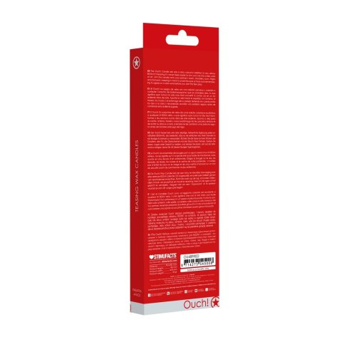 Ouch! Zestaw dużych świec woskowych do aplikacji - 4 kolory