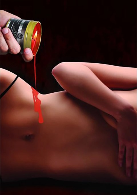 XR Brands świeca parafinowa czerwona - niska temperatura topnienia