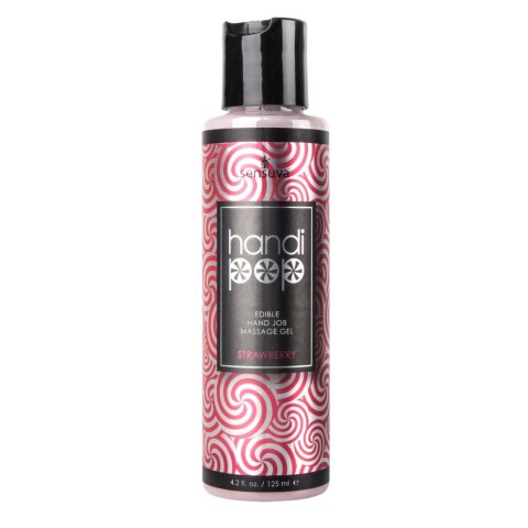 Sensuva Handipop Massage Gel Strawberry 125ml - żel do masażu dłonią