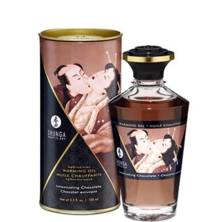 Shunga Aphrodisiac Warming Oil Chocolate 100ml - rozgrzewający olejek do masażu czekoladowy