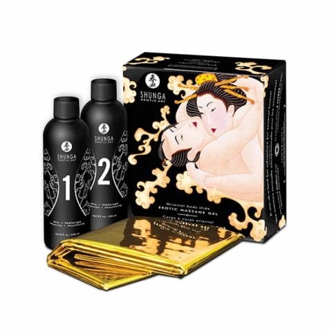 Shunga Oriental Body-to-Body Żel do masażu Melon & Mango 2x250ml