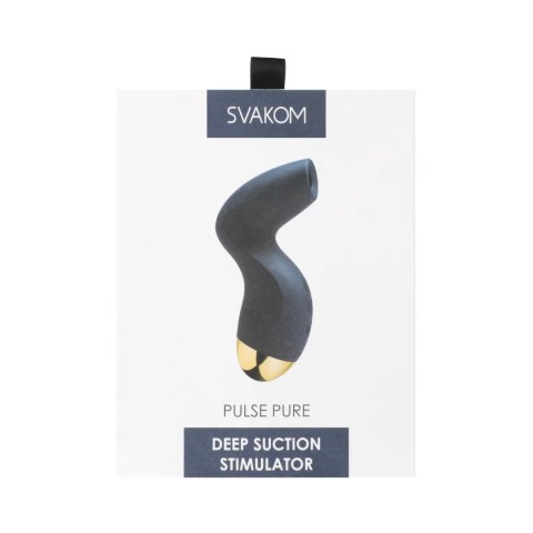 Svakom Pulse Pure urządzenie do masażu ciemnoniebieskie, 5 trybow, silikon