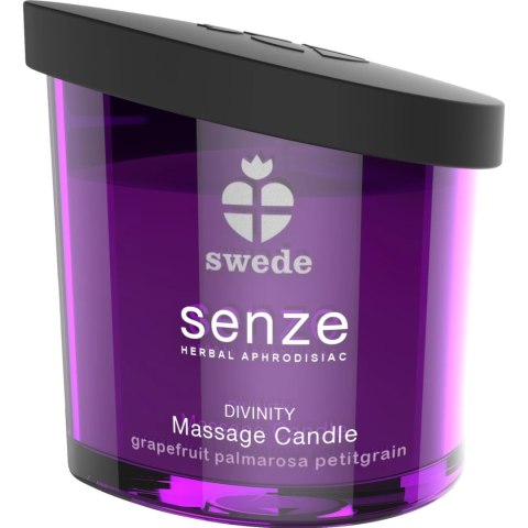 Swede Senze Divinity Świeca do masażu 50 ml - grejpfrut, palmarosa, pomarańcza