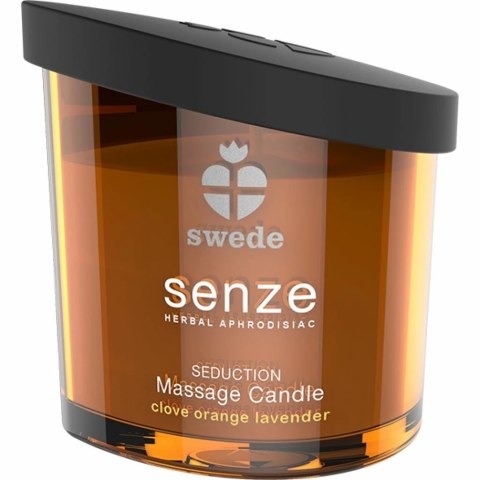 Swede Senze Massage Candle Seduction 50ml - świeca do masażu o zapachu goździkow, pomarańczy i lawendy