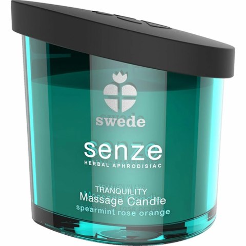 Swede Senze Massage Candle Tranquility 50 ml - świeca do masażu, mięta i roża